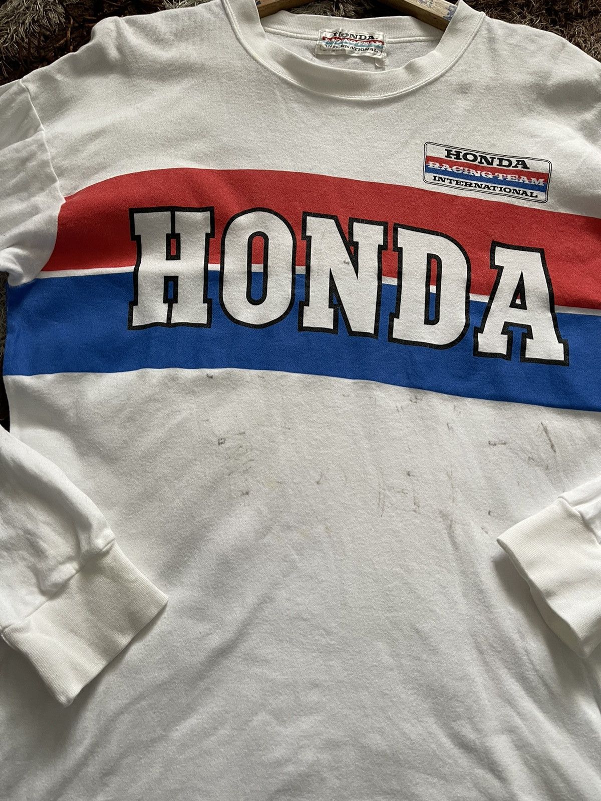 Sports Specialties VINTAGE 80S HONDA RACING TEAM MOTOCROSS SPELOUT VERY RARE Size US M / EU 48-50 / 2 - 3 Thumbnail