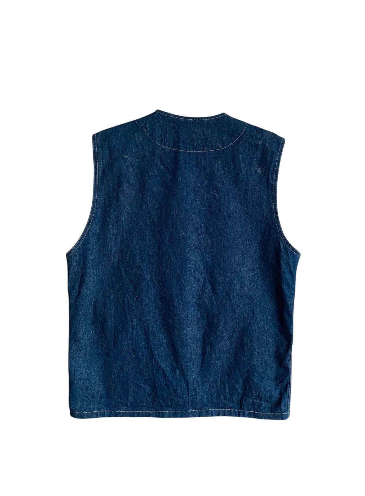 Japanese Brand Vintage Japanese Brand Small Birds Denim Vests 2000s Size US L / EU 52-54 / 3 - 2 Thumbnail