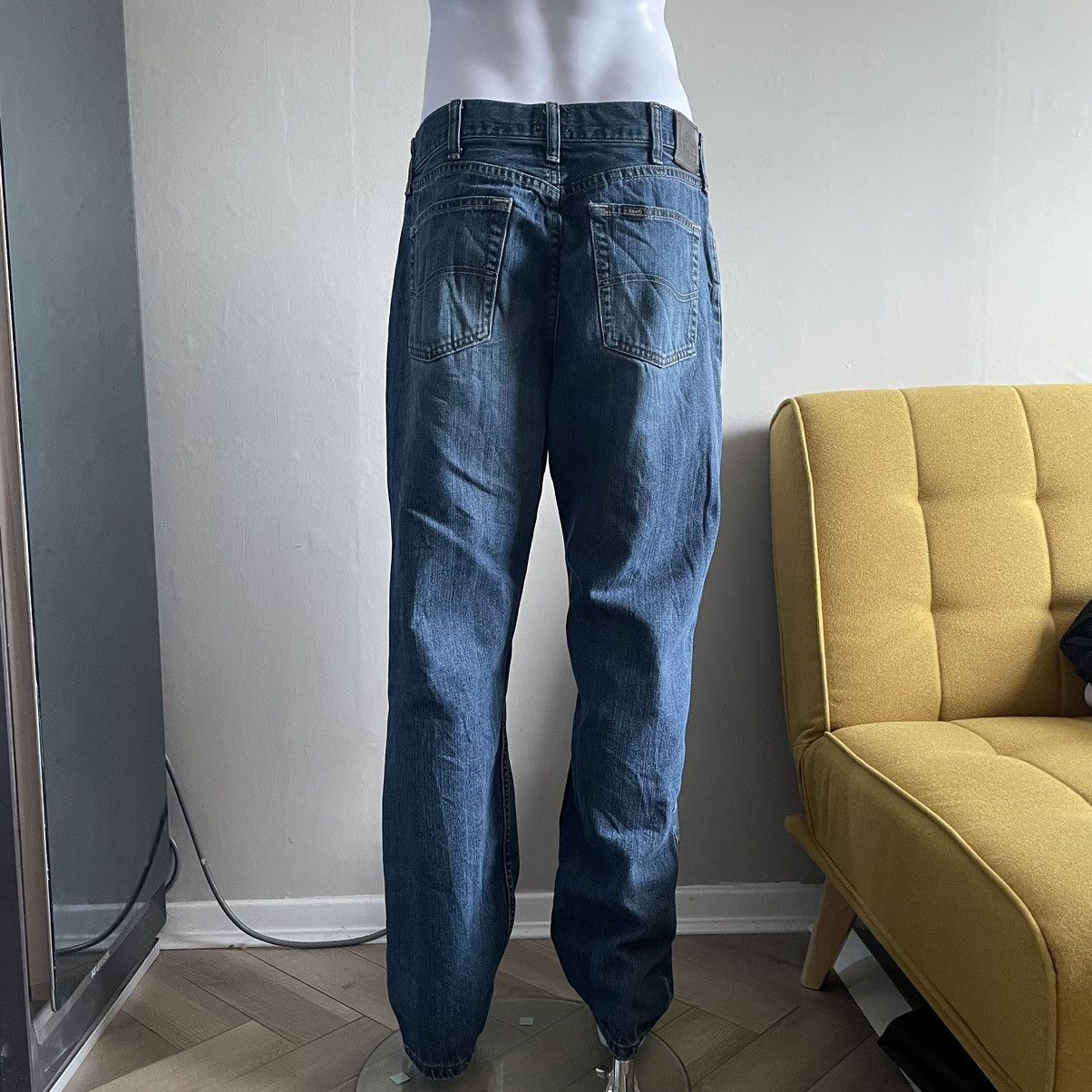 Lee Lee Relaxed Ripped Indigo Vintage Jeans Size US 34 / EU 50 - 4 Thumbnail