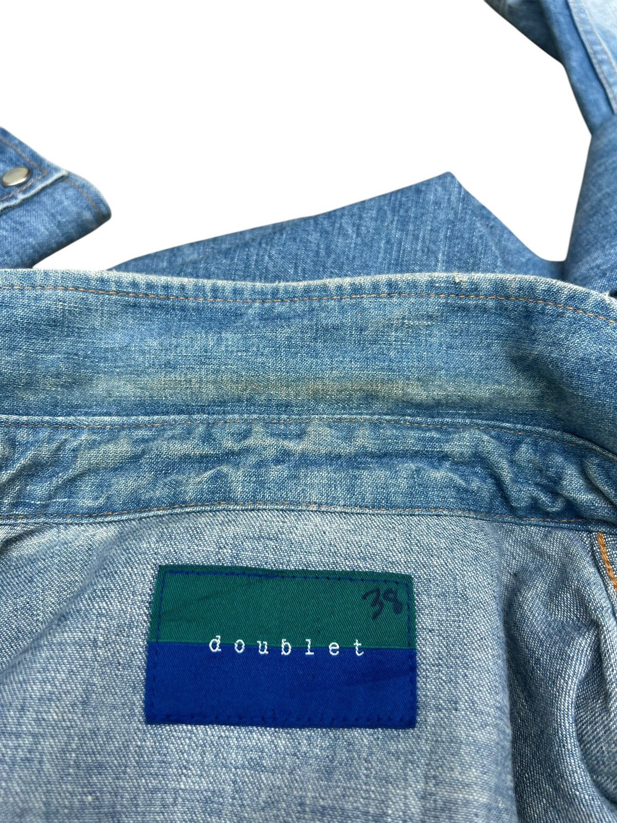 Doublet Doublet Japan Fade Denim Western Shirt Size US S / EU 44-46 / 1 - 22 Thumbnail