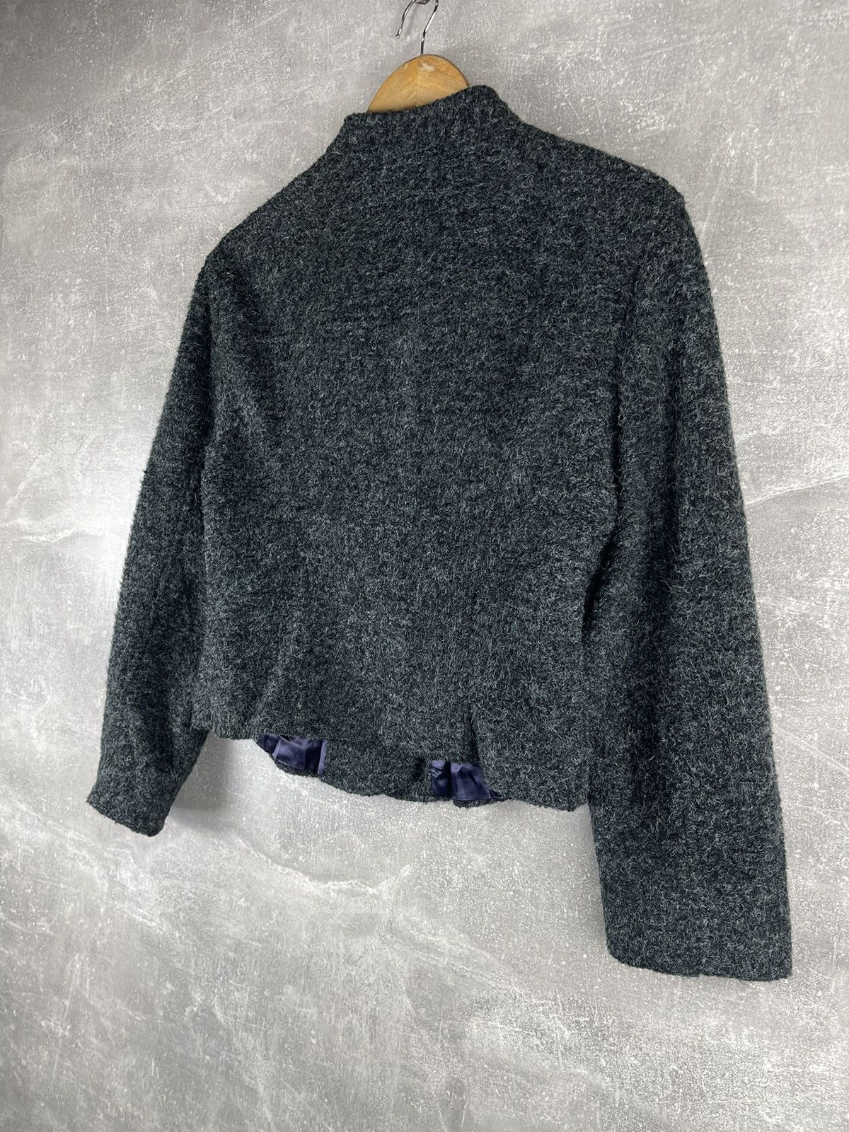 Kenzo Kenzo Jeans Embroidered Wool Blazer Dress Set Early 00s Gray Size L / US 10 / IT 46 - 8 Thumbnail