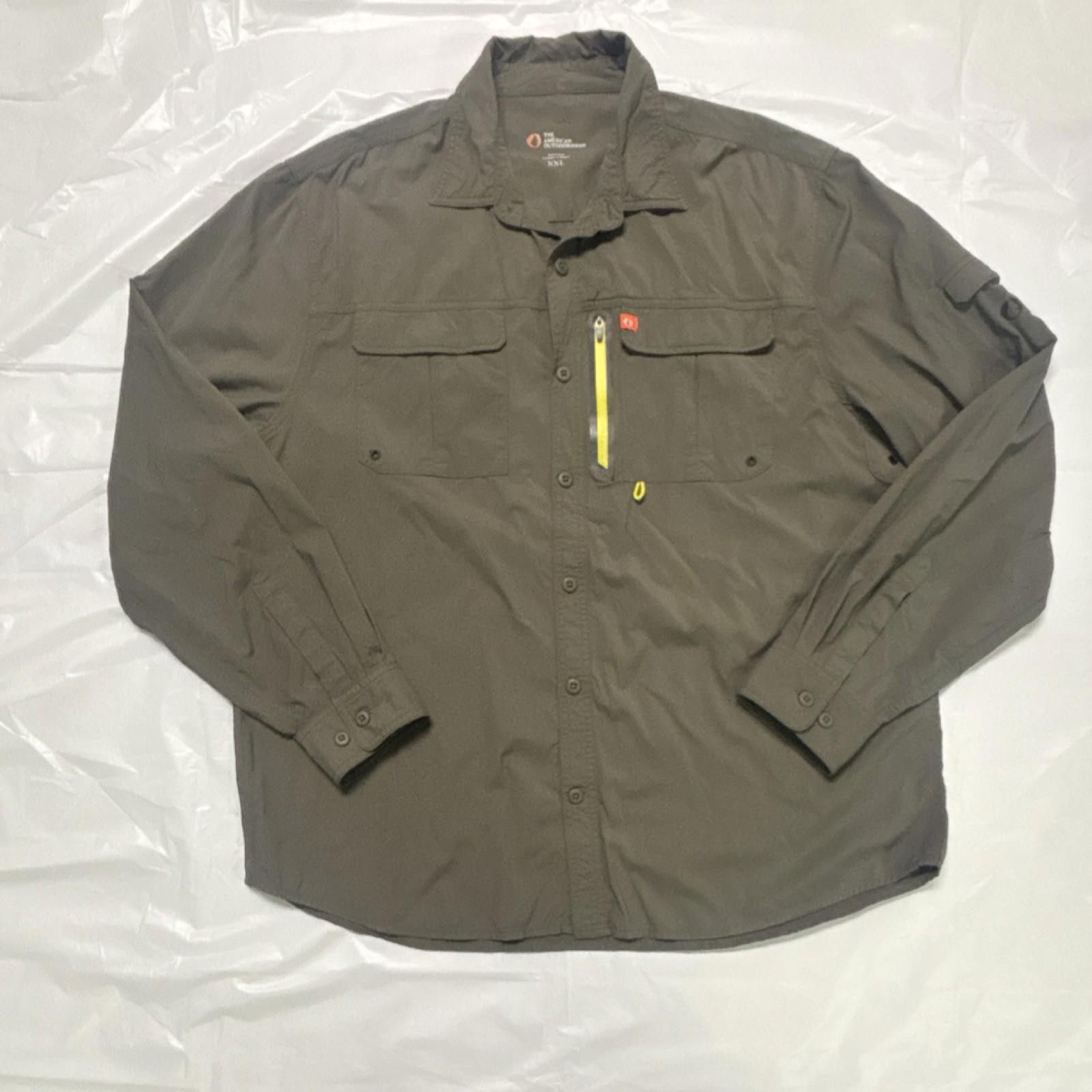 Other American Outdoorsman Button-Up Shirt Olive XXL Long Sleeve Size US XXL / EU 58 / 5 - 1 Thumbnail