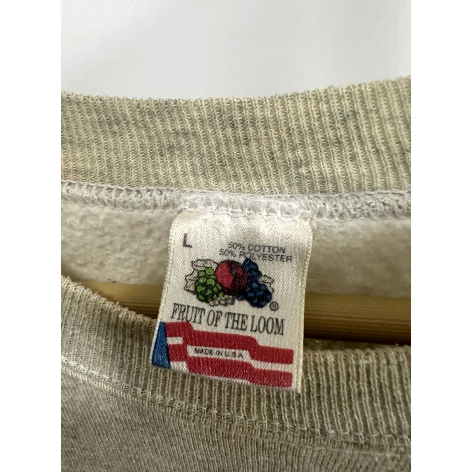 Vintage VTG Z. Cavaricci Sweatshirt Mens L Heather Gray Pullover High Waisted Denim Jean Promo Crewneck Size L Size US L / EU 52-54 / 3 - 3 Thumbnail