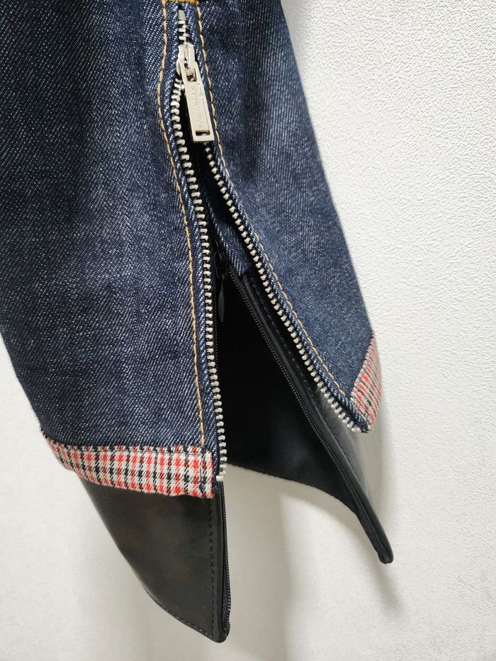 Dsquared2 DSQUARED2 컬렉션피스 LEATHER INSERTS JEANS Size 28" / US 6 / IT 42 - 7 Thumbnail
