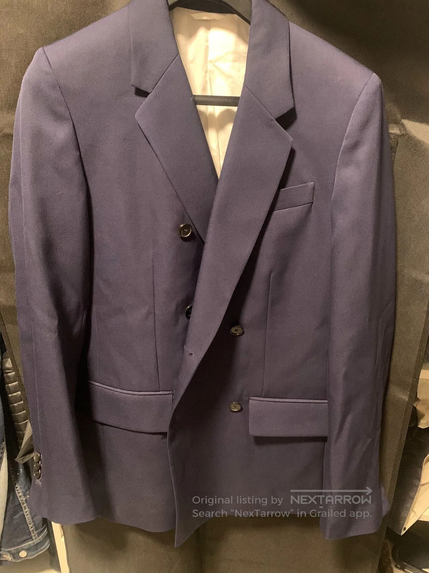 Calvin Klein 205W39NYC double-breasted navy blazer by calvin klein. Size US S / EU 44-46 / 1 - 1 Thumbnail