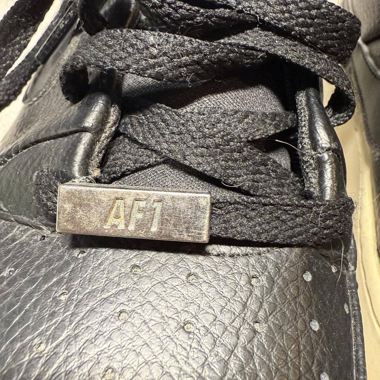 Nike Nike Air Force 1 Sage Low Black Leather with Platform! Sz 8 Size US 8 / IT 38 - 3 Thumbnail