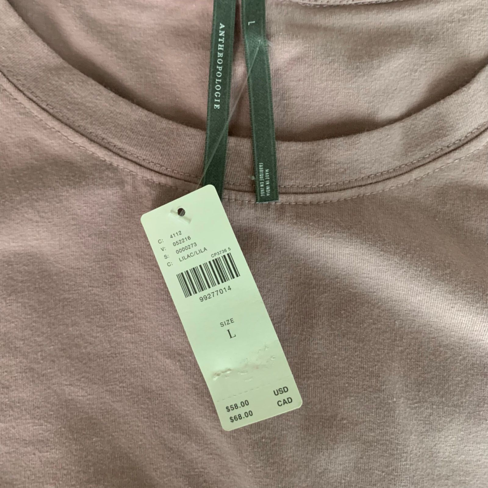 Anthropologie NWT Anthropologie Short-Sleeve Fitted Waist Top Size L / US 10 / IT 46 - 6 Thumbnail
