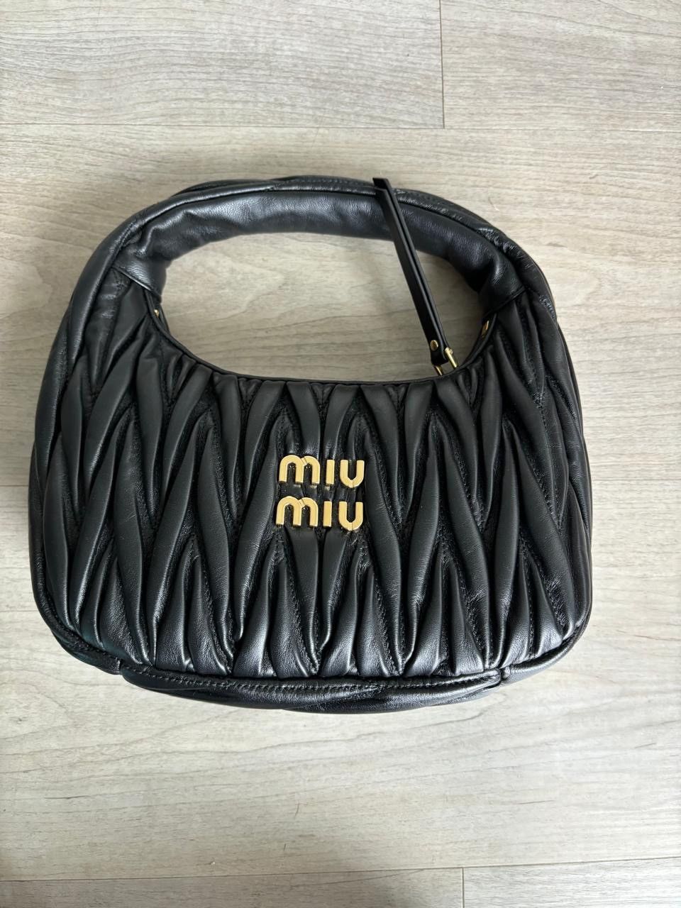 Miu Miu Miu Miu Small Wander matelassé nappa leather hobo bag Size ONE SIZE - 1 Thumbnail