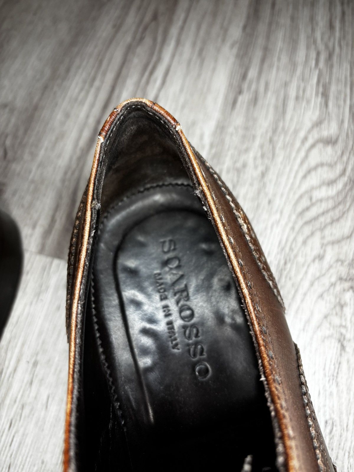 Scarosso Scarosso Brown Leather Wingtip Brogues Size EU 43 Size US 10 / EU 43 - 18 Thumbnail