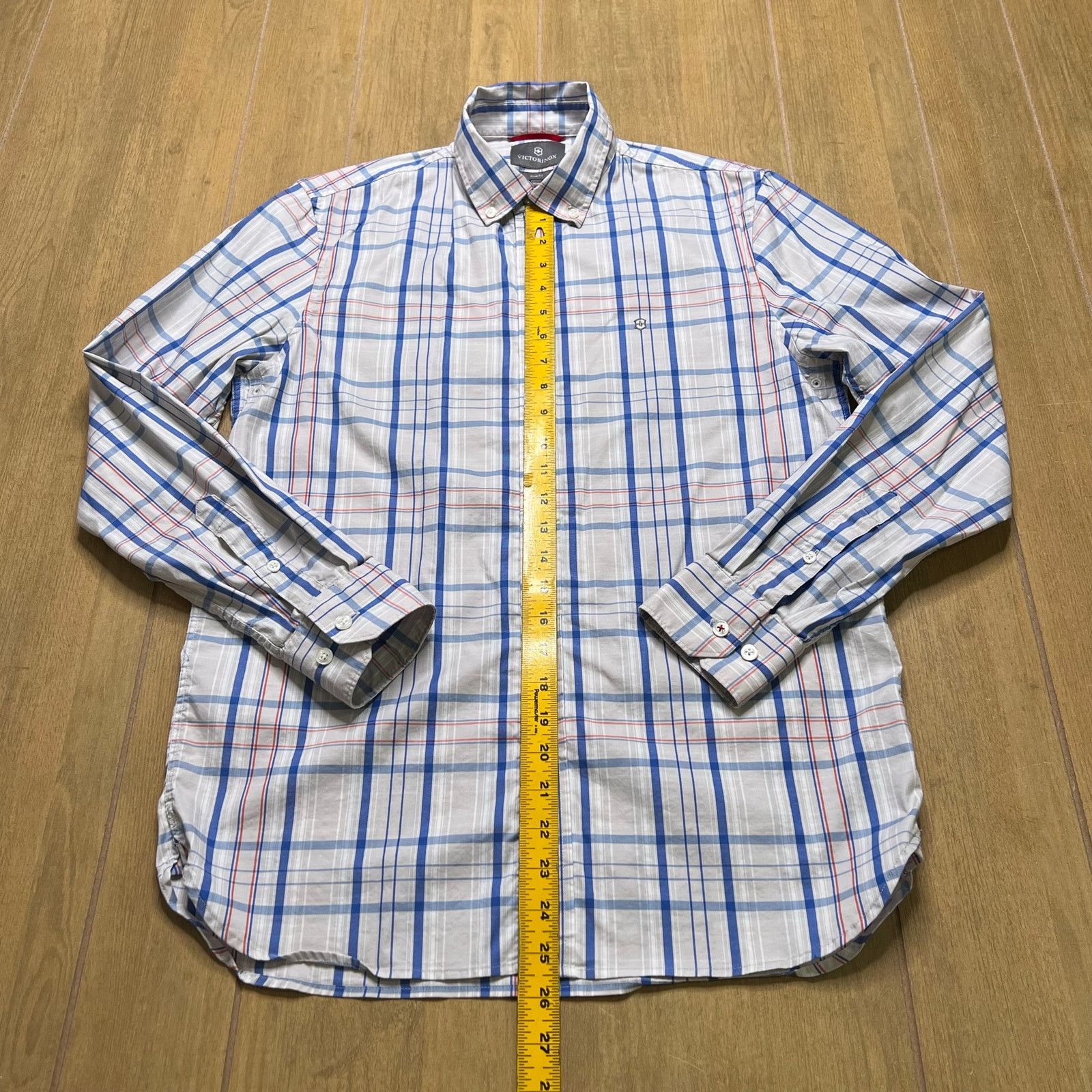 Victorinox Victorinox Button Down Shirt Men’s Medium Slim Fit Plaid Size US M / EU 48-50 / 2 - 4 Thumbnail