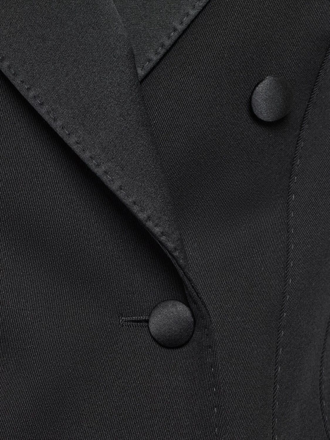 Dolce & Gabbana D&G Black Wool/Silk Double Breasted Jacket New Authentic Size ONE SIZE - 3 Thumbnail