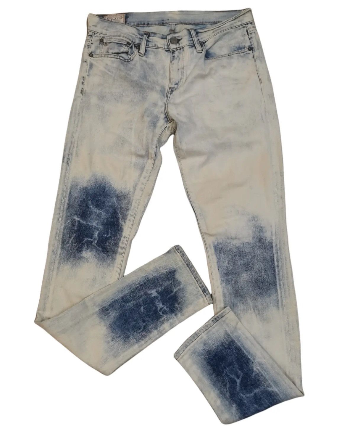 RRL Ralph Lauren Polo Ralph Lauren Tompkins Skinny Jeans Acid Wash Size US 29 - 7 Thumbnail
