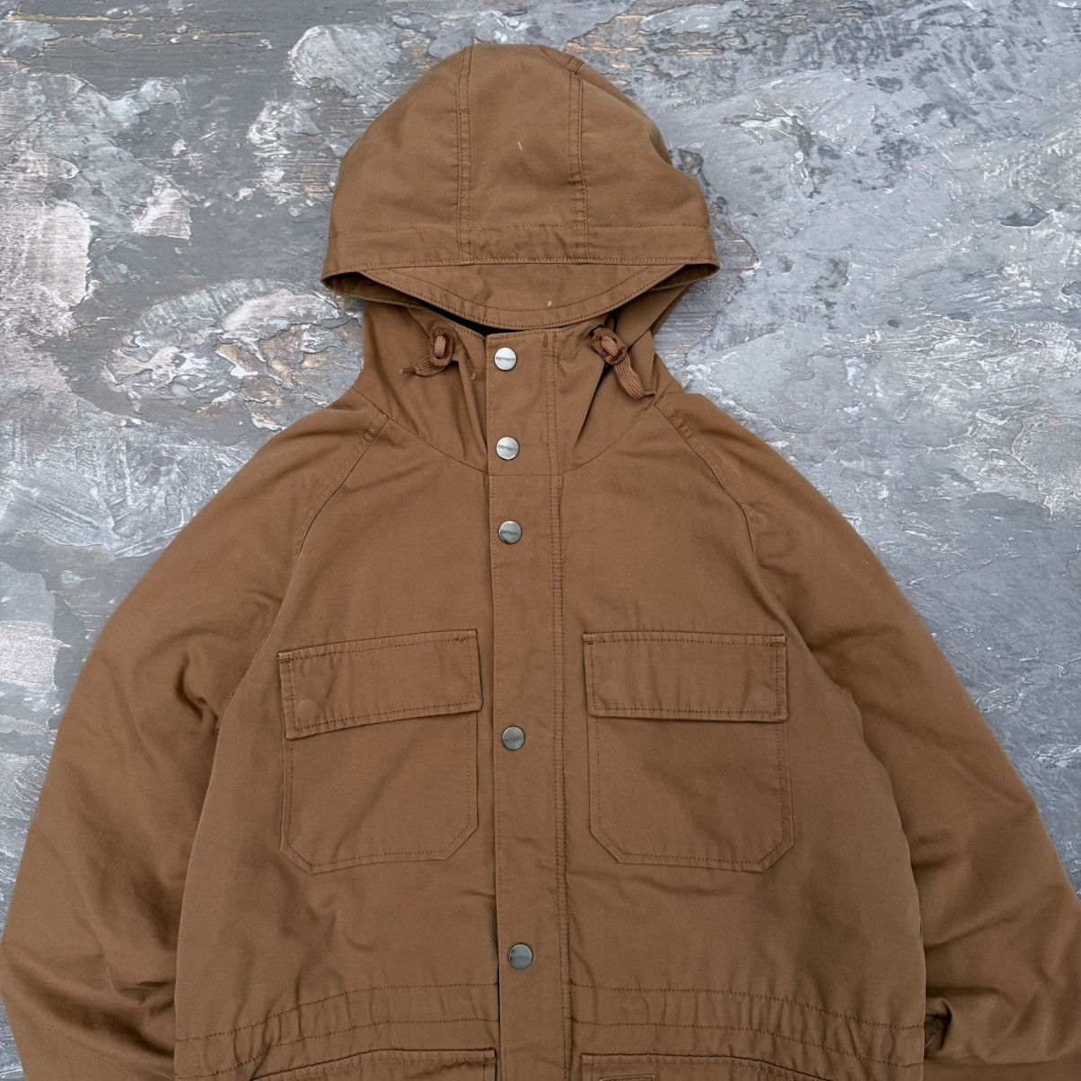 Carhartt Carhartt Vintage 00s Mosley Duck Brown Work Parka Jacket Y2K Size US M / EU 48-50 / 2 - 3 Thumbnail