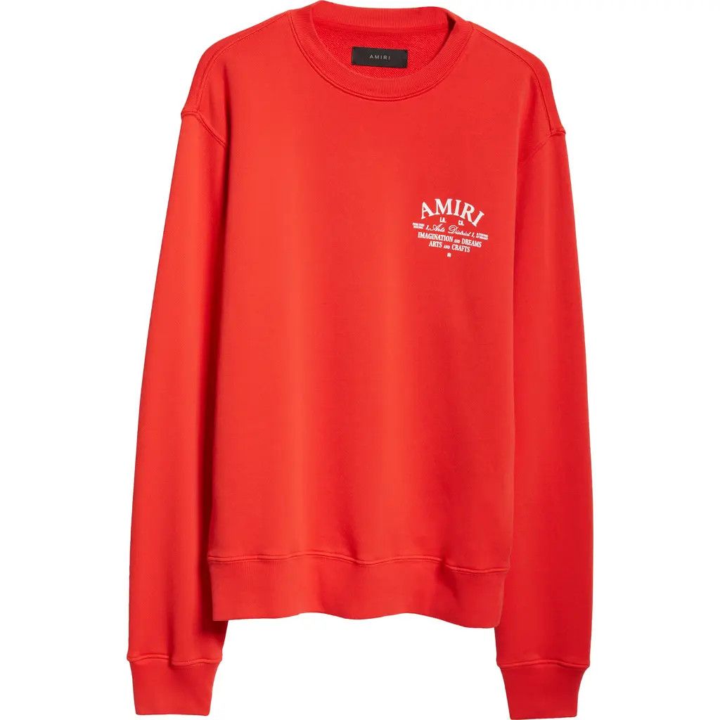 Amiri o1w1db10925 Arts District Crewneck Graphic Sweatshirt Size US L / EU 52-54 / 3 - 1 Thumbnail