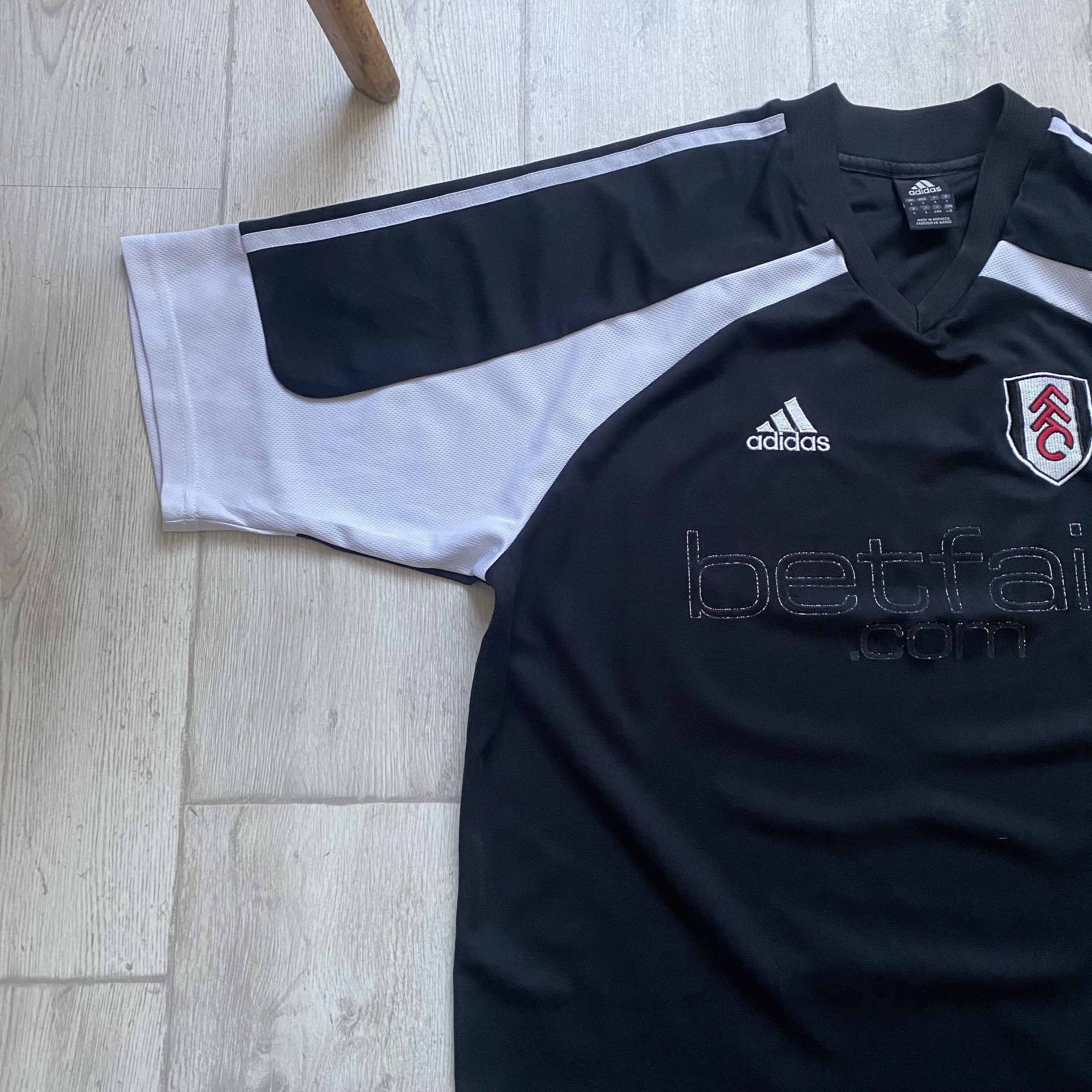 Adidas ⚽️ Blockore Vintage 02 FFC Adidas Fulham Jersey Soccer Y2K Size US L / EU 52-54 / 3 - 6 Thumbnail