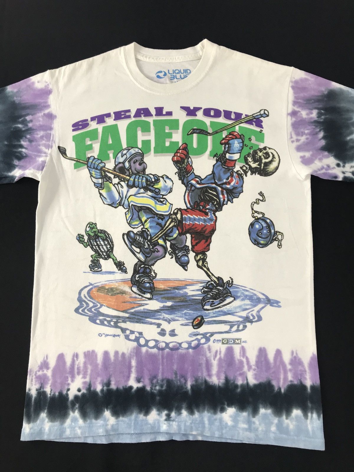 Grateful Dead 90s Liquid Blue The Grateful Dead Steal Your Faceoff Tie Dye Size US M / EU 48-50 / 2 - 3 Thumbnail