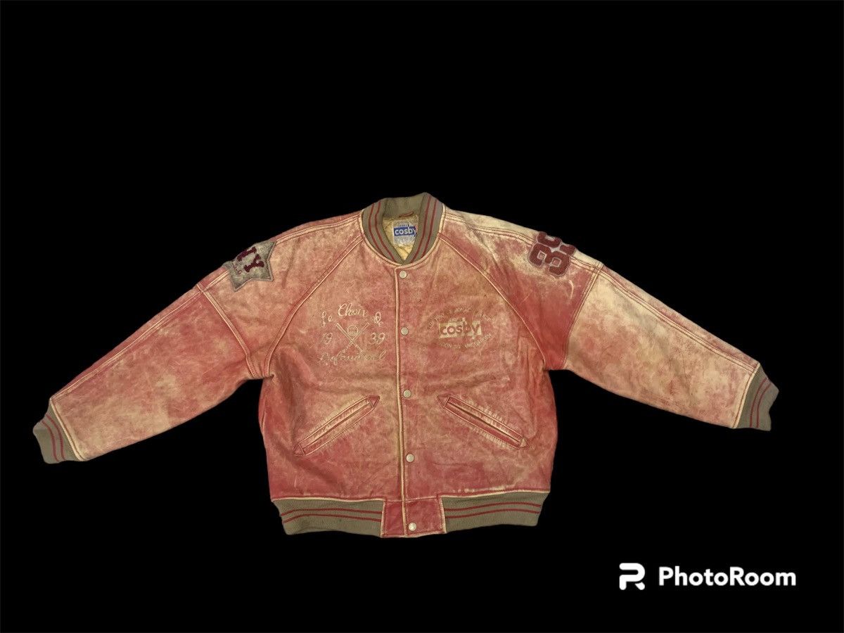 Genuine Leather 80s GERRY COSBY LEATHER BOMBER JACKET NICE FADED Size US M / EU 48-50 / 2 - 2 Thumbnail