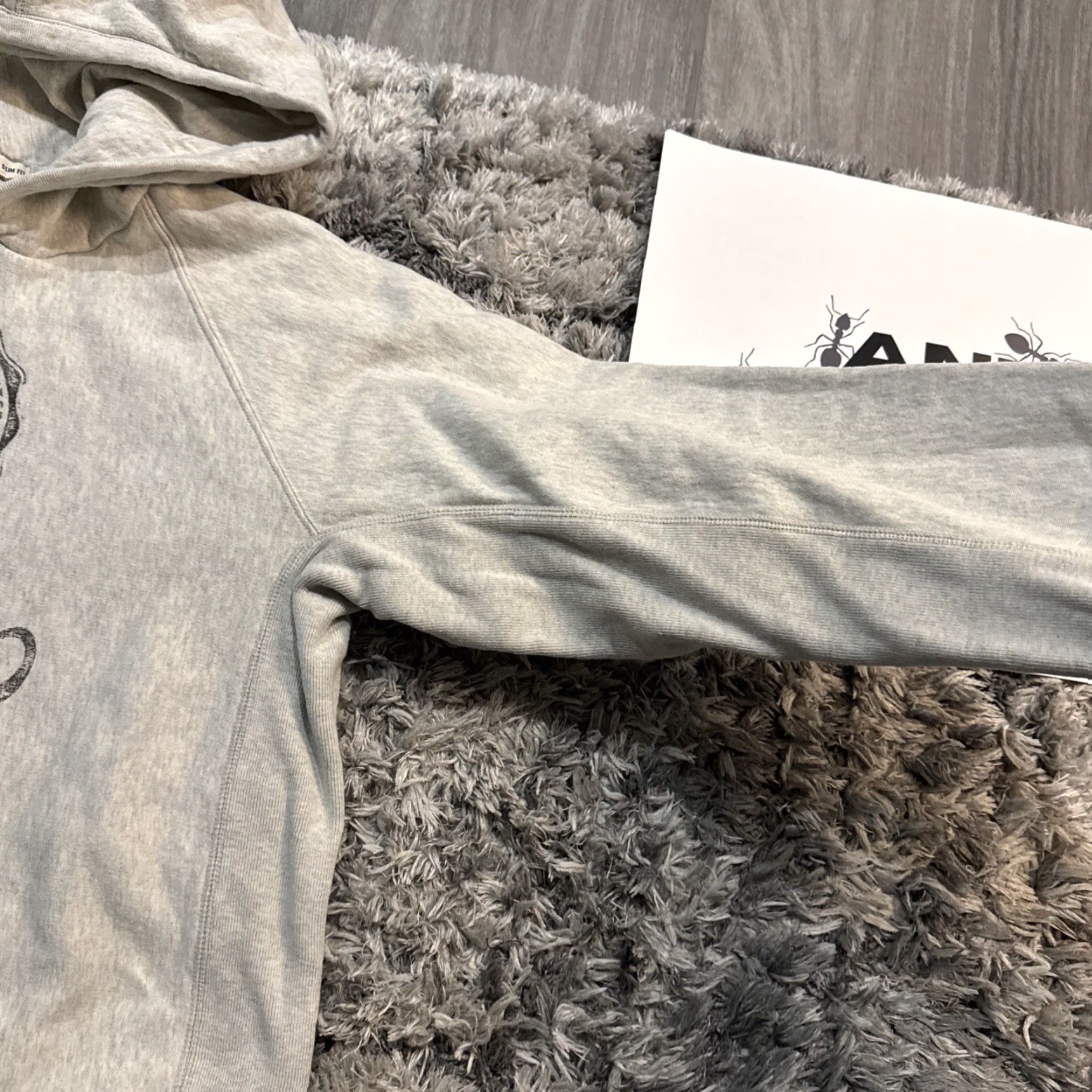 American Eagle Outfitters VINTAGE American Eagle Outfitters Slim Fit Retro Style Gray Long Sleeve Pullover Hoodie L Mens Y2K Size US L / EU 52-54 / 3 - 4 Thumbnail