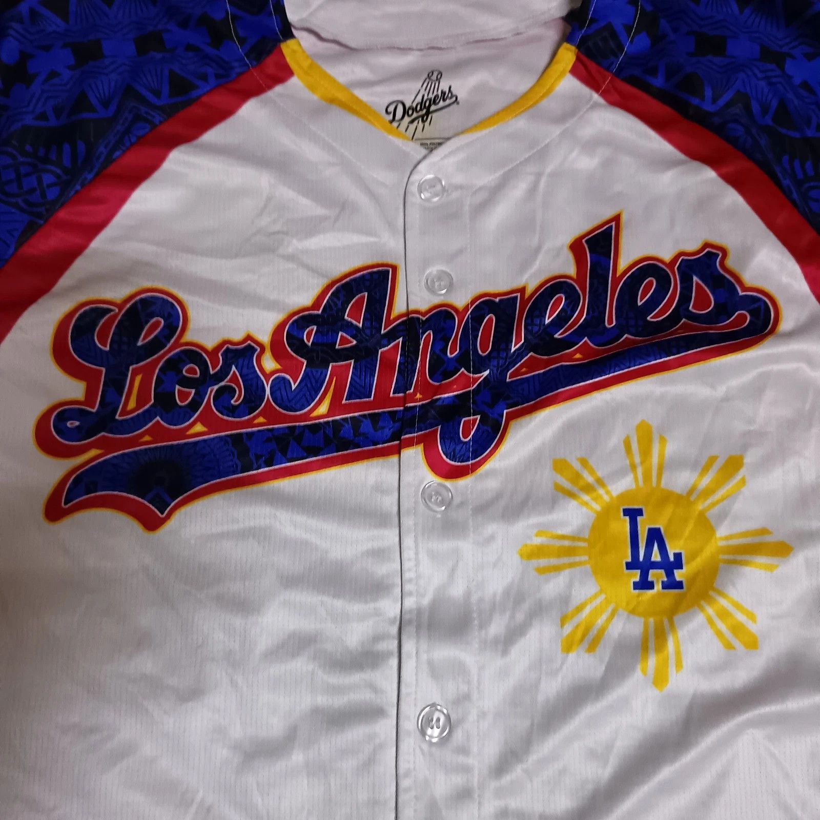 MLB LA Dodgers Filipino Heritage Night Pilipinas Baseball Jersey Size US XL / EU 56 / 4 - 2 Thumbnail