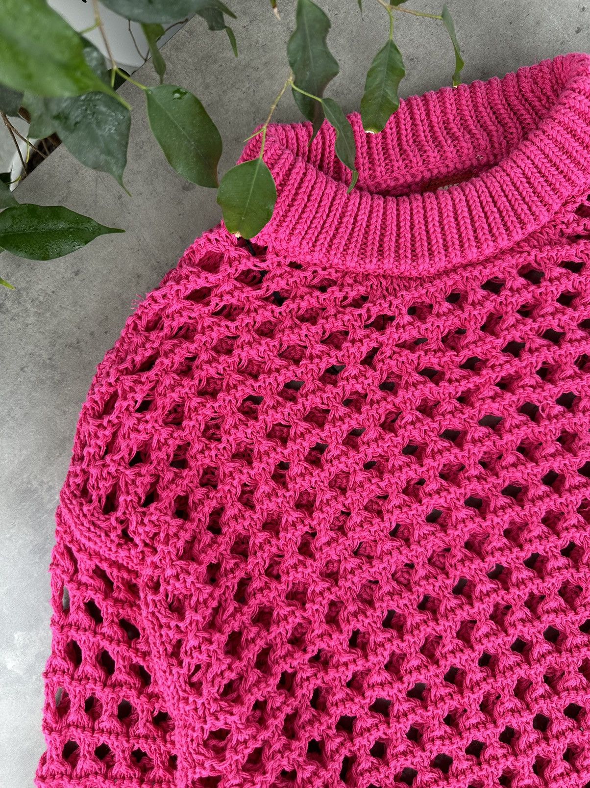 Miss Sixty Miss Sixty Mesh Knit Sweater Size L / US 10 / IT 46 - 3 Thumbnail