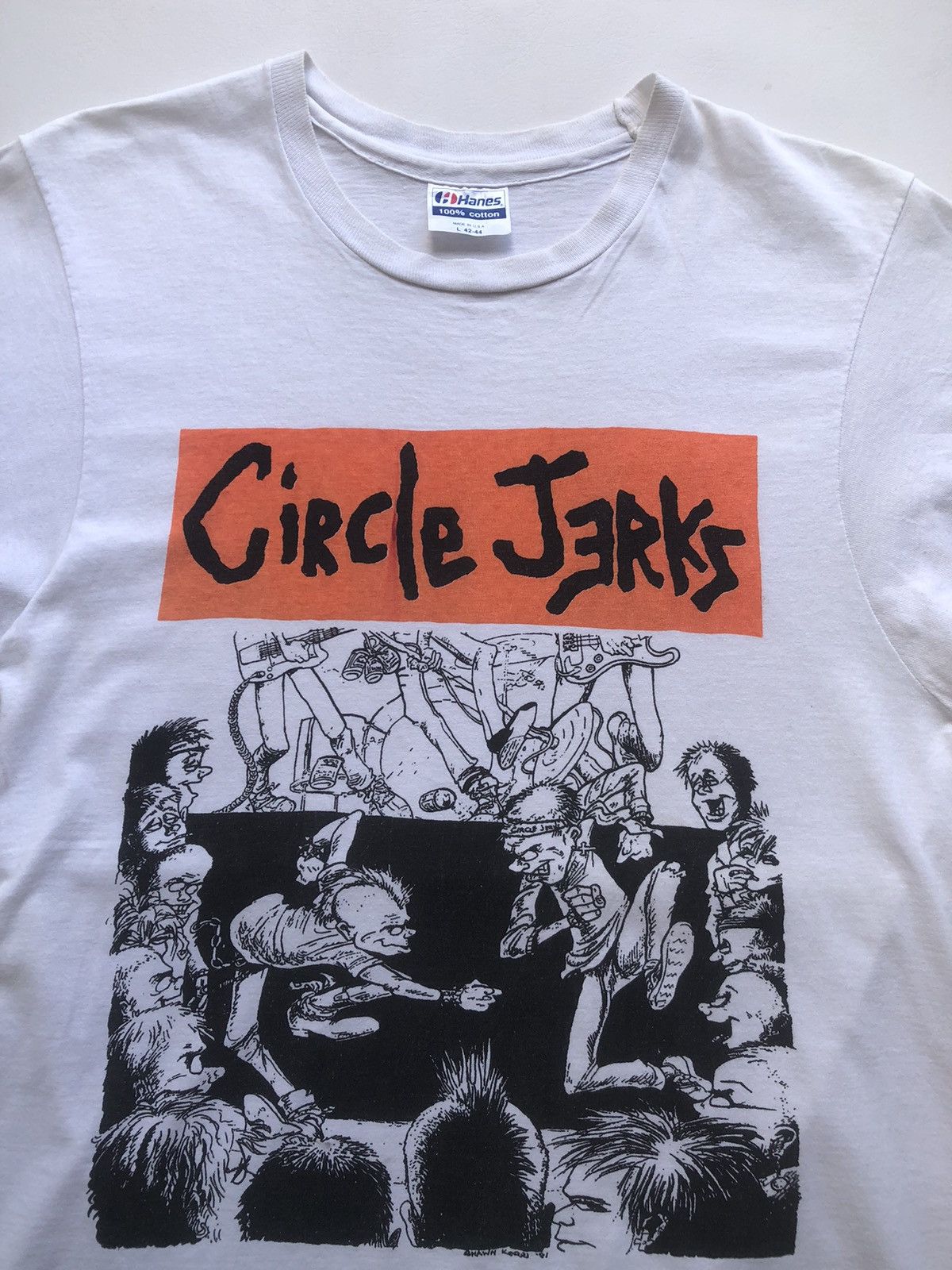 Band Tees Vintage 80s Rare item Circle Jerks Band Tshirt Tee Size US L / EU 52-54 / 3 - 4 Thumbnail