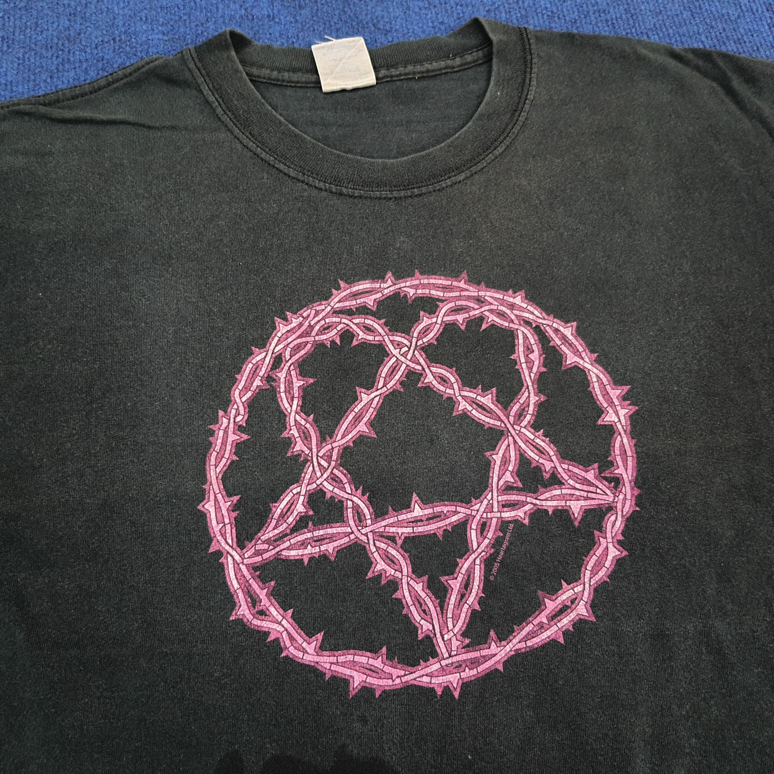 Band Tees × Vintage Vintage HIM 2005 Rock Band Tour T-shirt Size US L / EU 52-54 / 3 - 2 Thumbnail