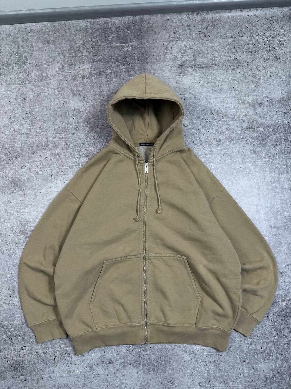 Vintage Vintage Baggy High Cotton Zip Up Hoodie Boxy Fit Y2K Size US L / EU 52-54 / 3 - 1 Thumbnail