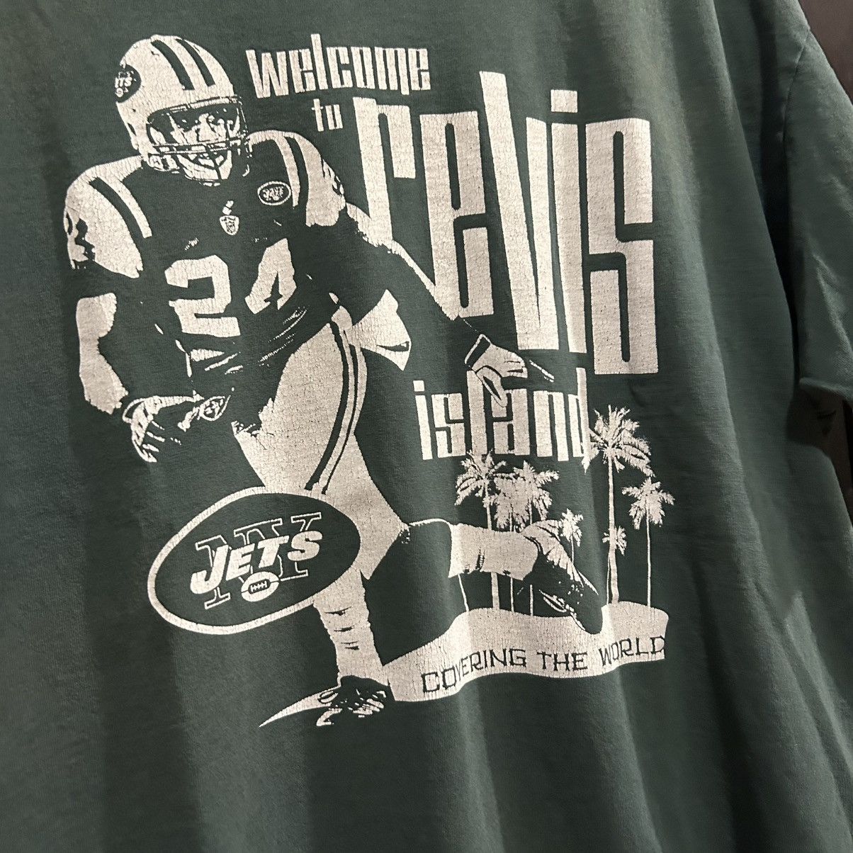 Vintage VTG 2000s NY Jets Darelle Revis Tee Size US L / EU 52-54 / 3 - 2 Thumbnail