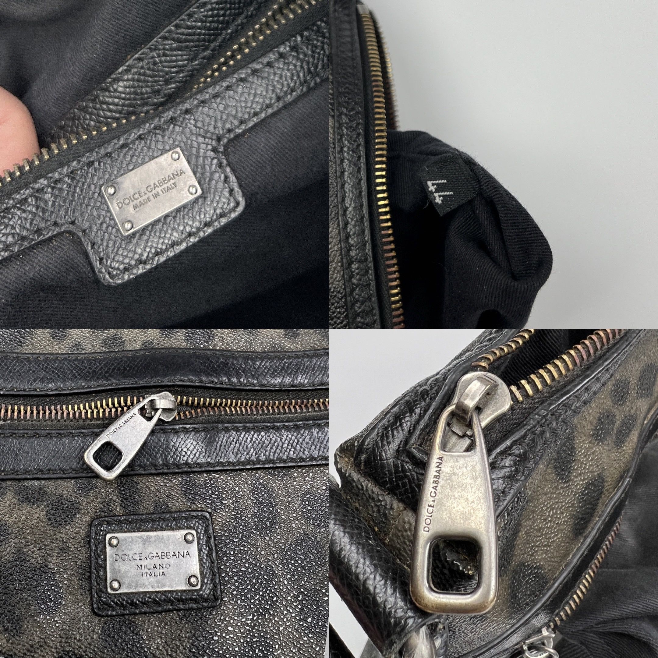 Dolce & Gabbana × Genuine Leather × Vintage Vintage Dolce & Gabbana Animal Print Messenger Bag Size ONE SIZE - 9 Thumbnail