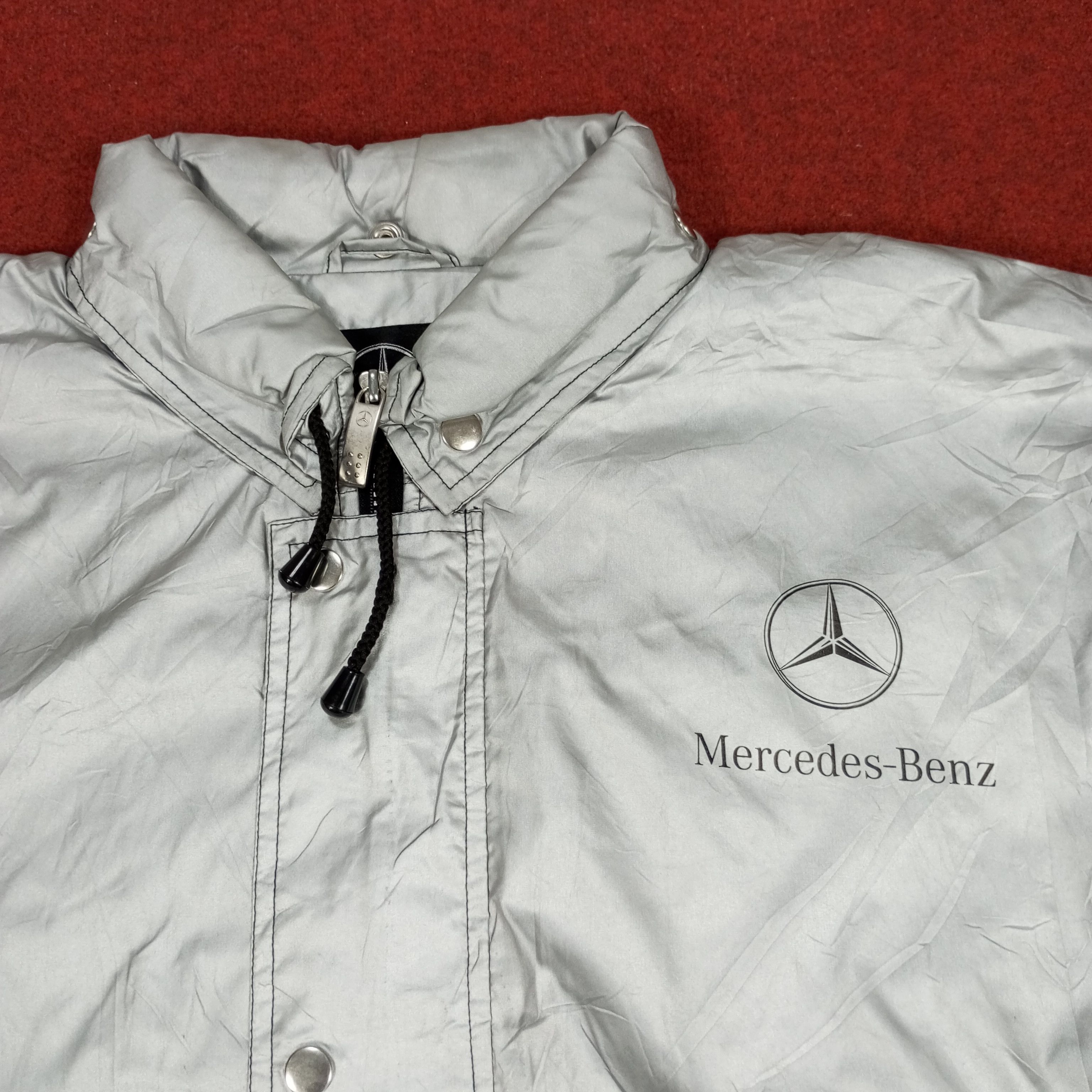 Mercedes-Benz × Vintage Mercedes Benz Logo Design Motorsports Windbreaker Jacket Size US XXL / EU 58 / 5 - 2 Thumbnail