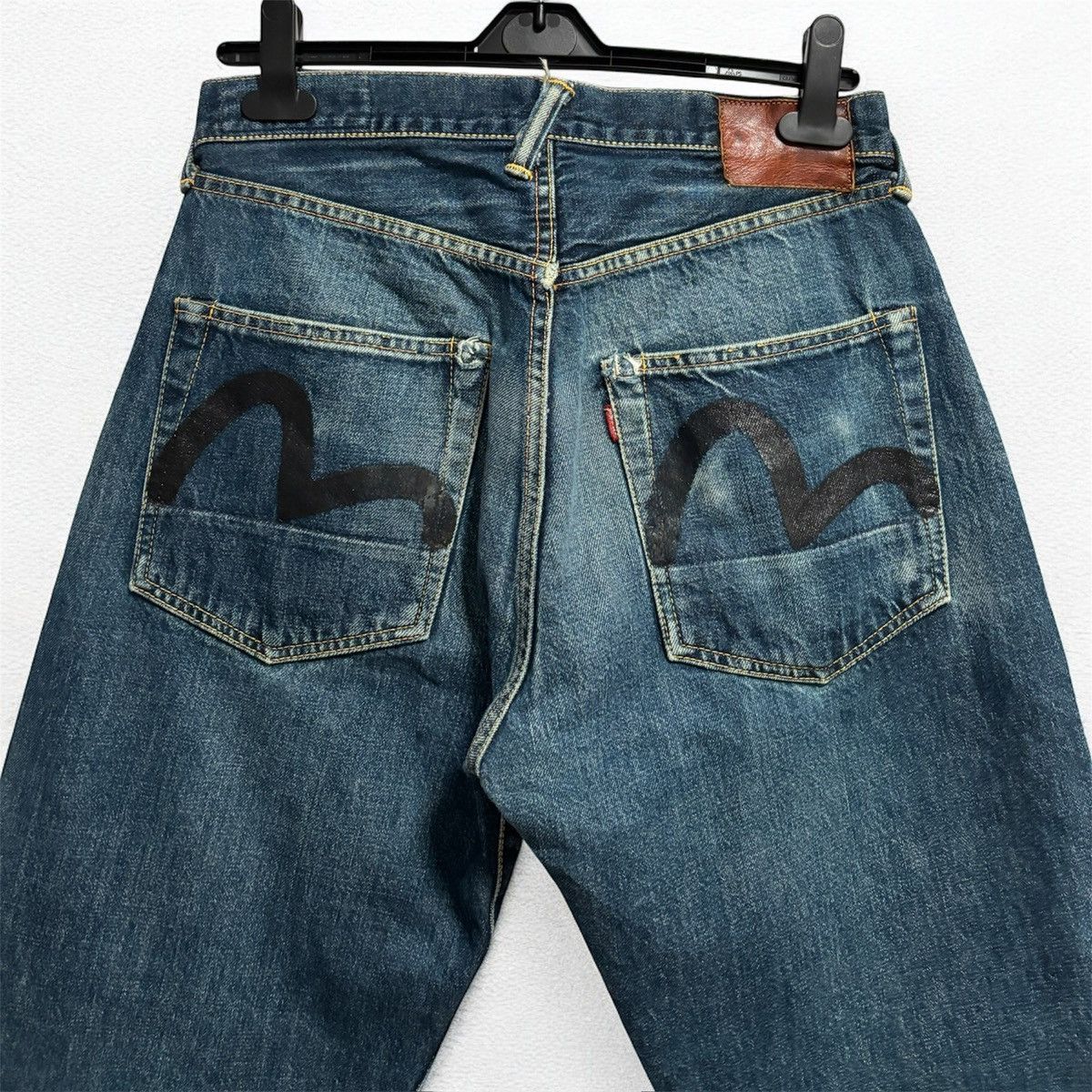 Evisu Vintage Evisu black seagull jeans Size US 31 - 1 Thumbnail