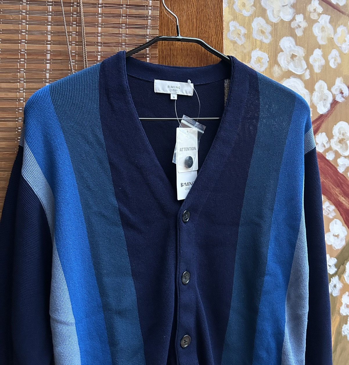 Beams Japan × Beams Plus × Japanese Brand Beams B:Ming Rayon Striped Cardigan Size S NEW Size US S / EU 44-46 / 1 - 3 Thumbnail