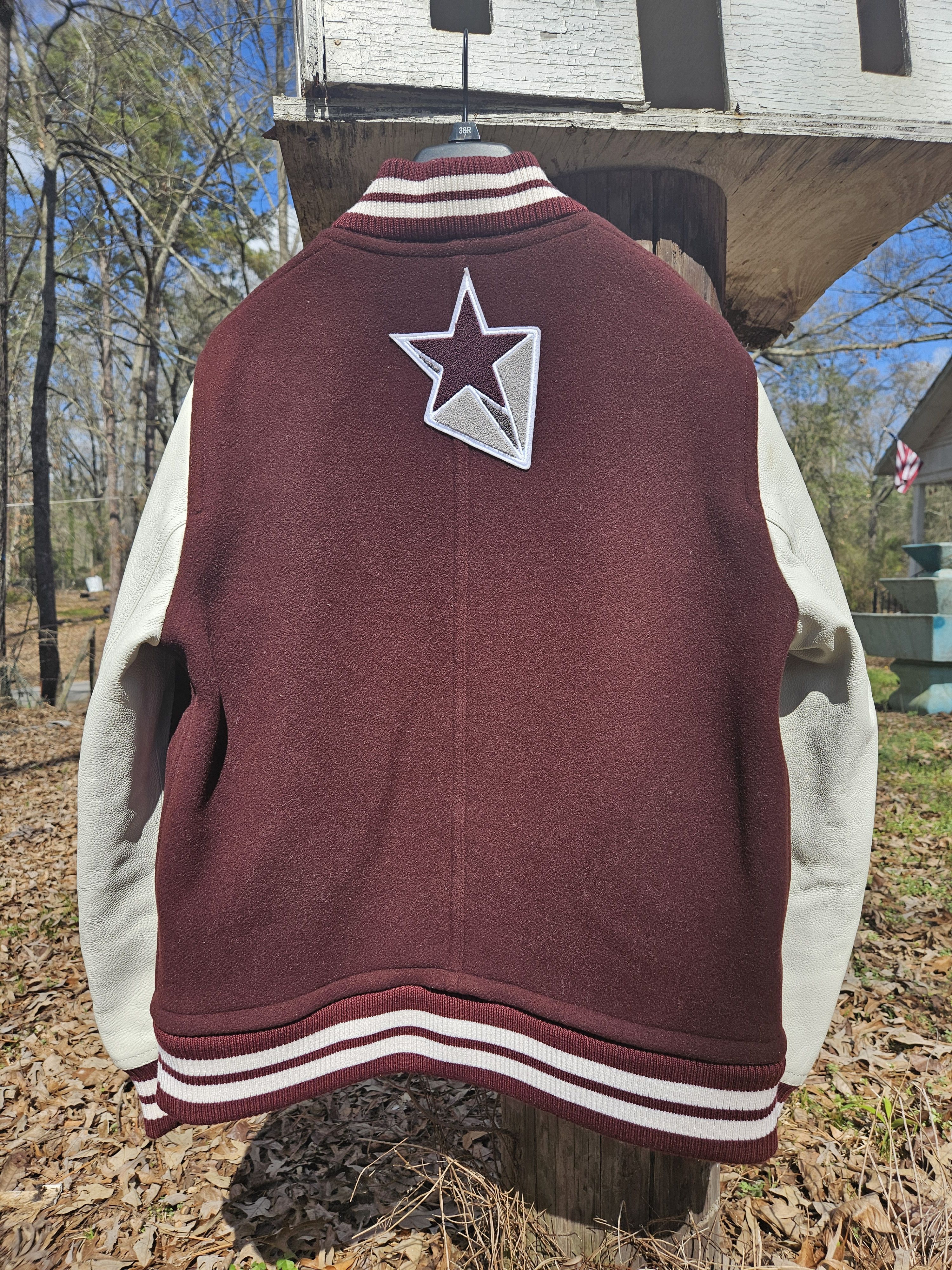 Burberry Burberry Maroon Leather Teddy Bomber Jacket Size US M / EU 48-50 / 2 - 4 Thumbnail