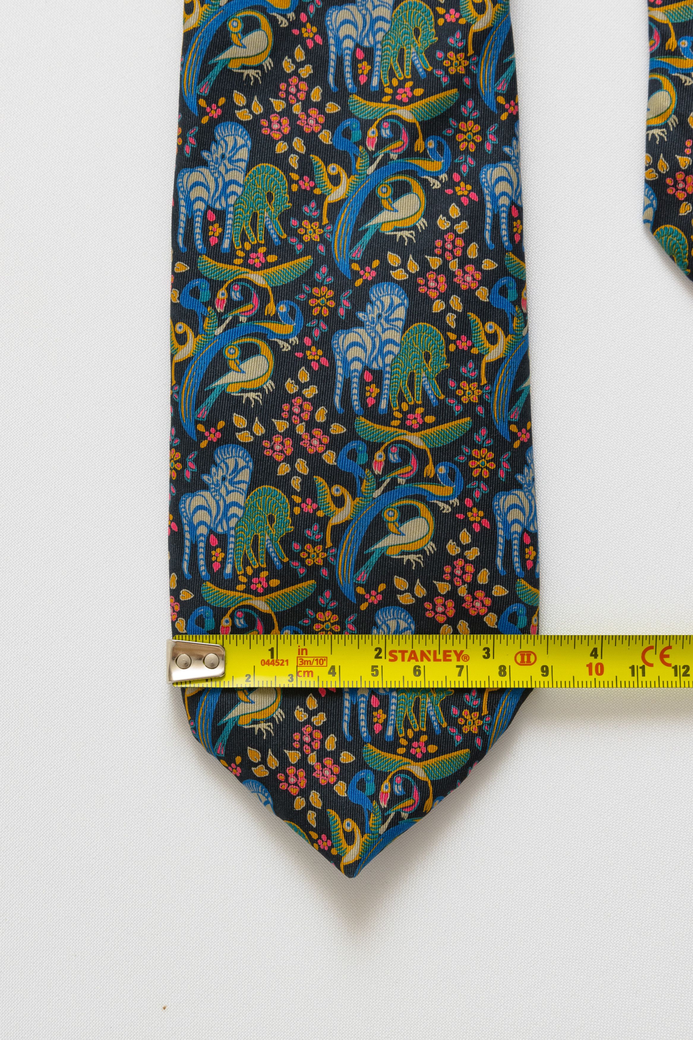 Pierre Balmain Pierre Balmain Tie animals crazy print necktie silk tie 071 Size ONE SIZE - 3 Thumbnail