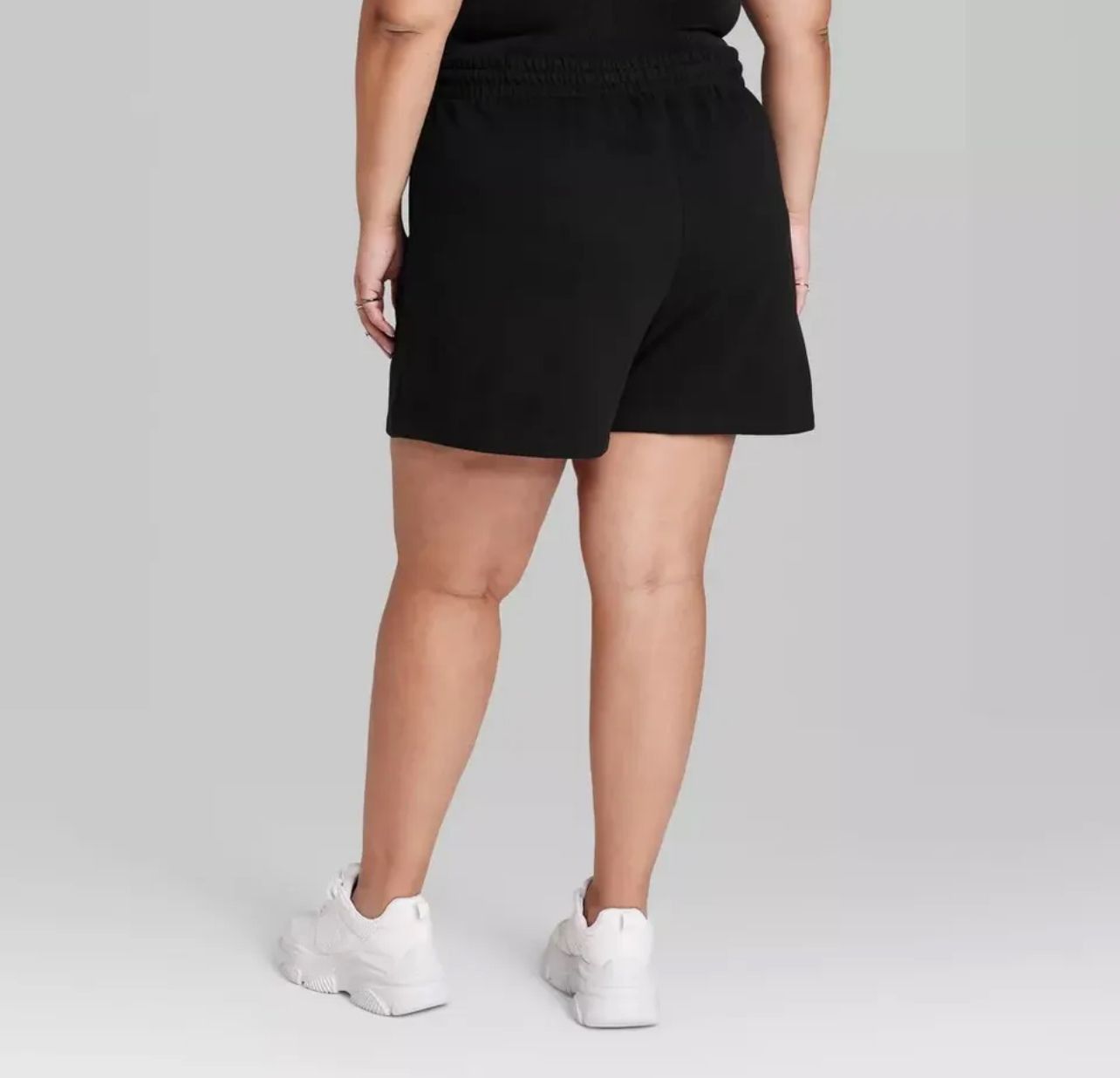 Other Wild Fable - Women's High-Rise Fleece Bermuda Short - Black Size 25" / US 0 / IT 36 - 2 Thumbnail