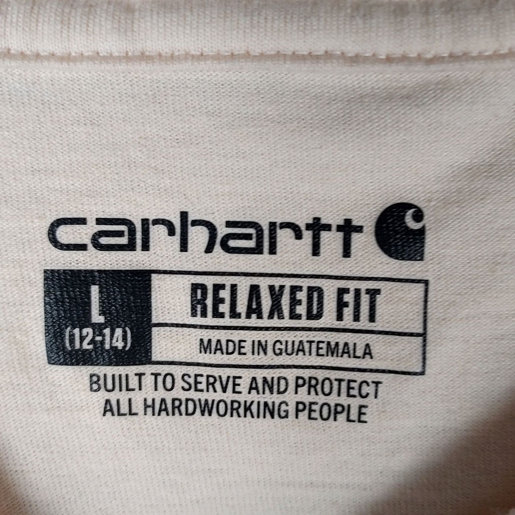 Carhartt Carhartt Womens Large Relaxed Fit Pocket Tee Beige Short Sleeve Shirt - Casual Workwear Size L / US 10 / IT 46 - 4 Thumbnail