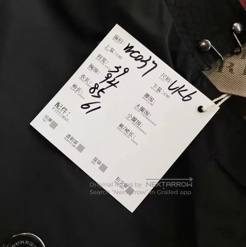 Burberry Burberry Black Polyester Women's Trench Coat. Size XXS / US 00 / IT 34 - 6 Thumbnail
