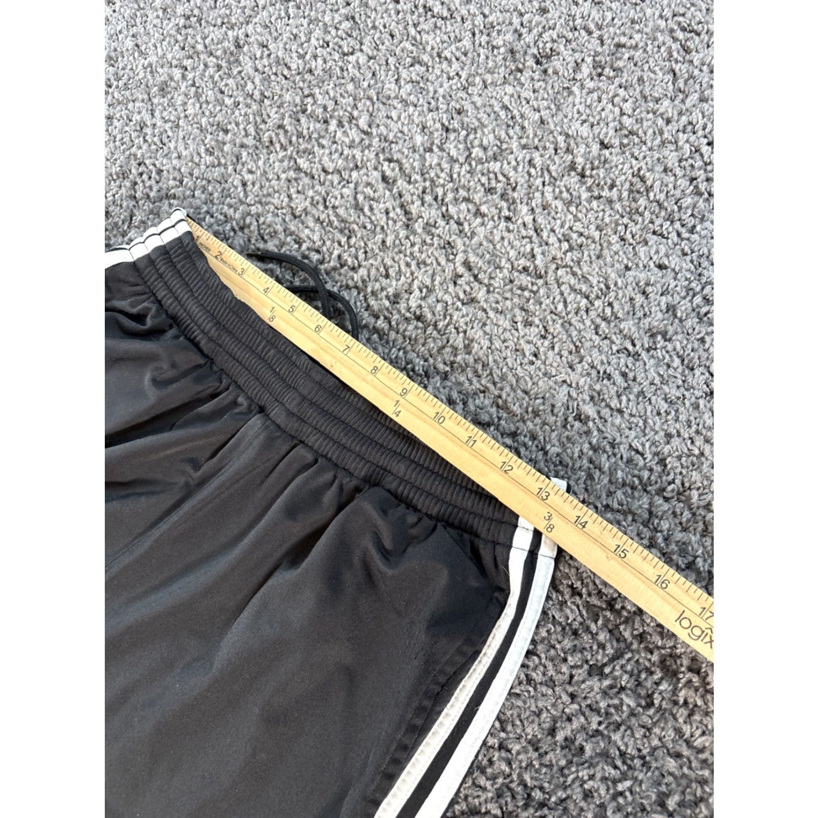 Adidas VINTAGE adidas Track Pants Mens M Black Pockets Baggy 00s Y2K 70s Warm Ups Basketball Pants Mens Size US 31 - 4 Thumbnail