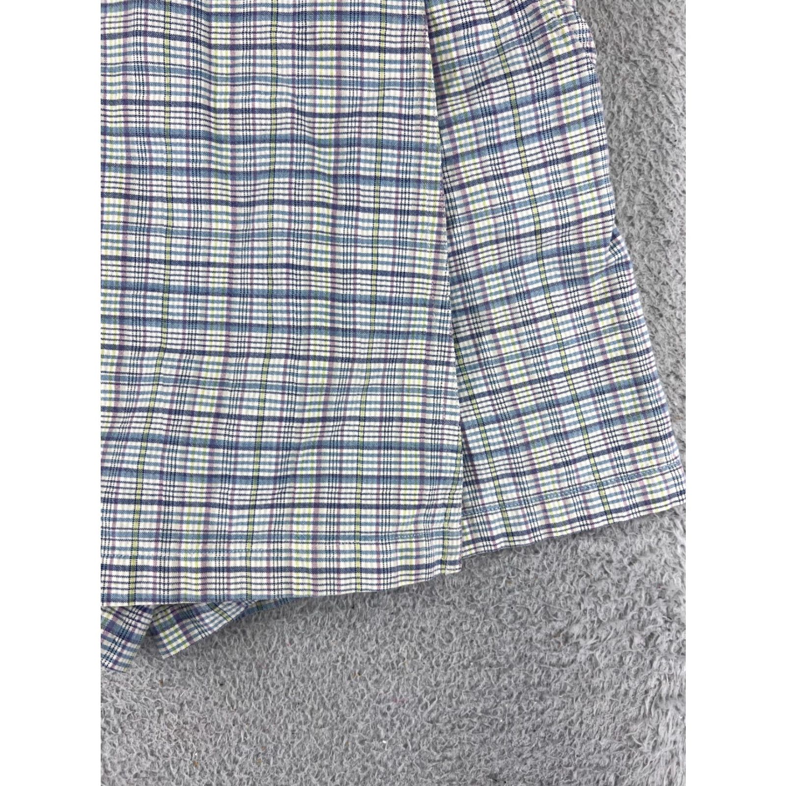 Vintage Columbia Women Skort Blue Plaid Cargo Activewear Golf with Pockets 24 in Waist Regular Size 42" / US 20 - 7 Thumbnail