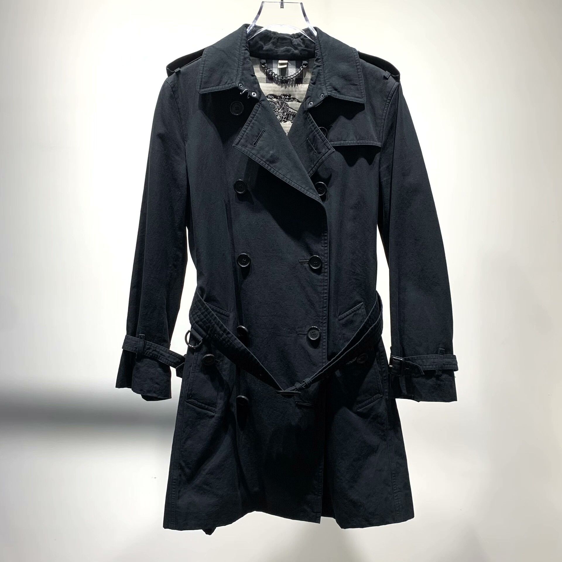 Burberry Burberry Black Coat 40 Women Size M / US 6-8 / IT 42-44 - 1 Thumbnail