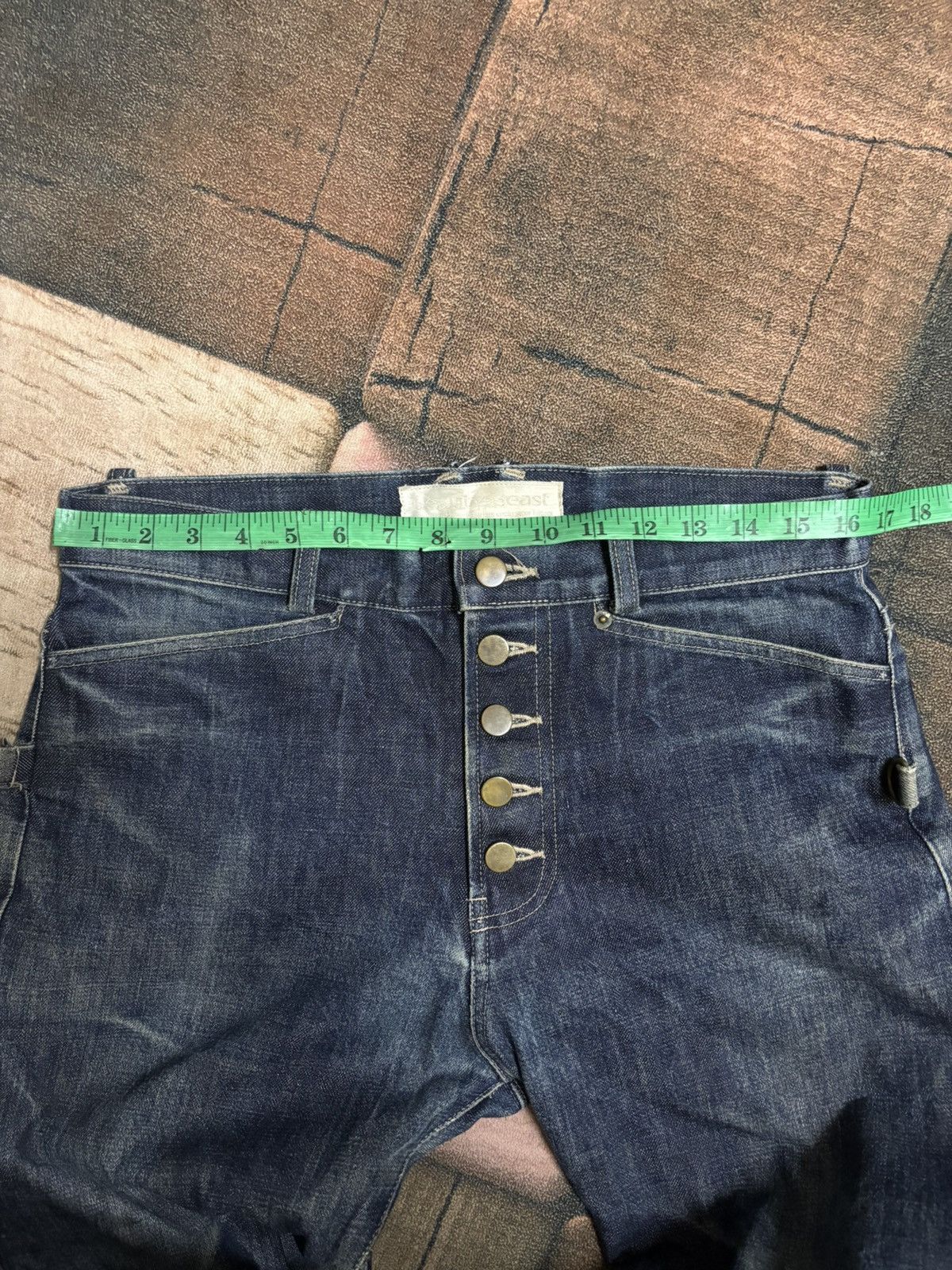 Beauty Beast × Designer × Japanese Brand 00s beauty beast multipocket denim rider style design Size US 33 - 13 Thumbnail
