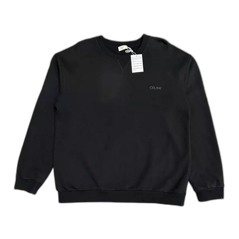 Celine celine rhinestone logo pullover sweatshirt XXL Size US XXL / EU 58 / 5 - 1 Thumbnail