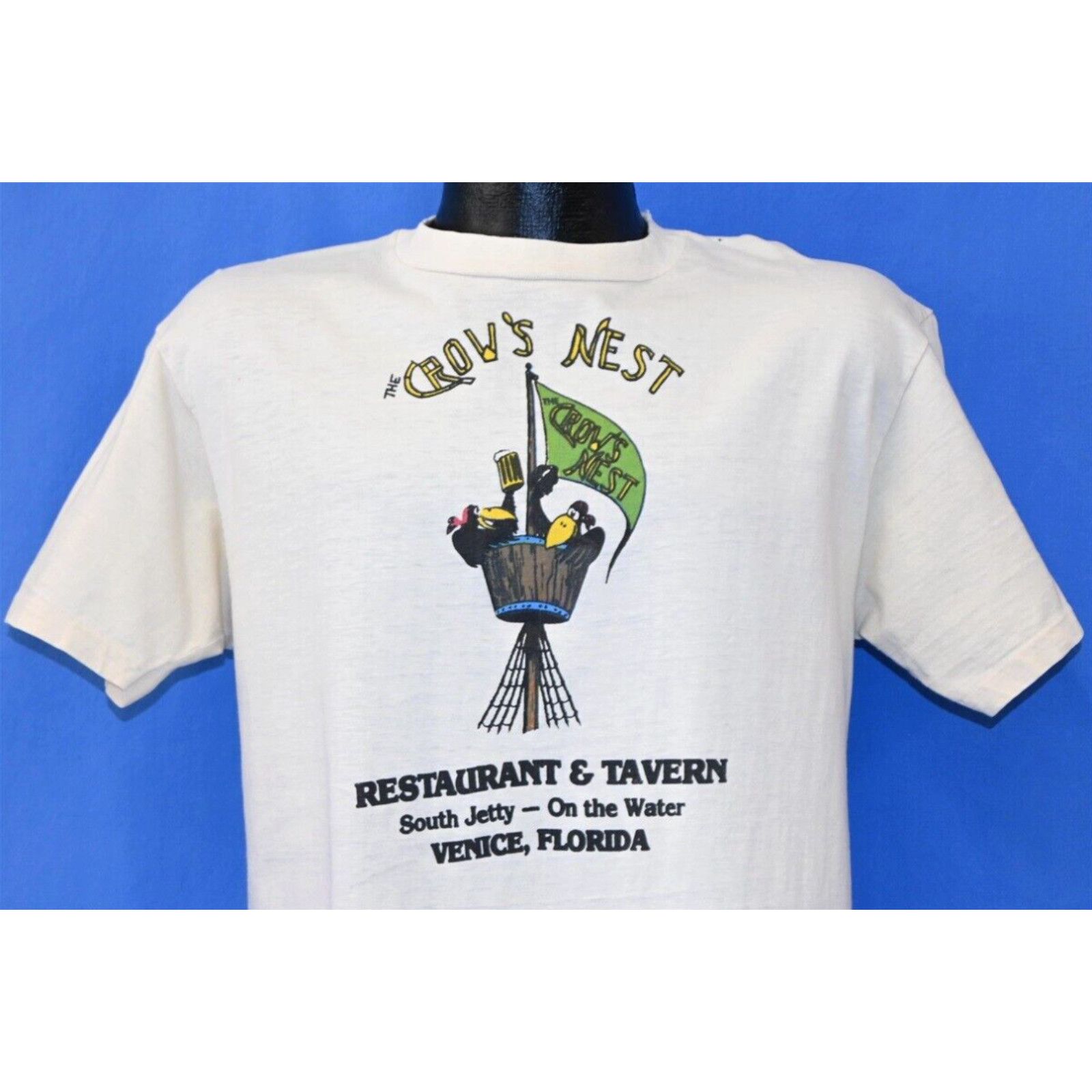 Hanes vintage 90s the crows nest venice fl south jetty restaurant