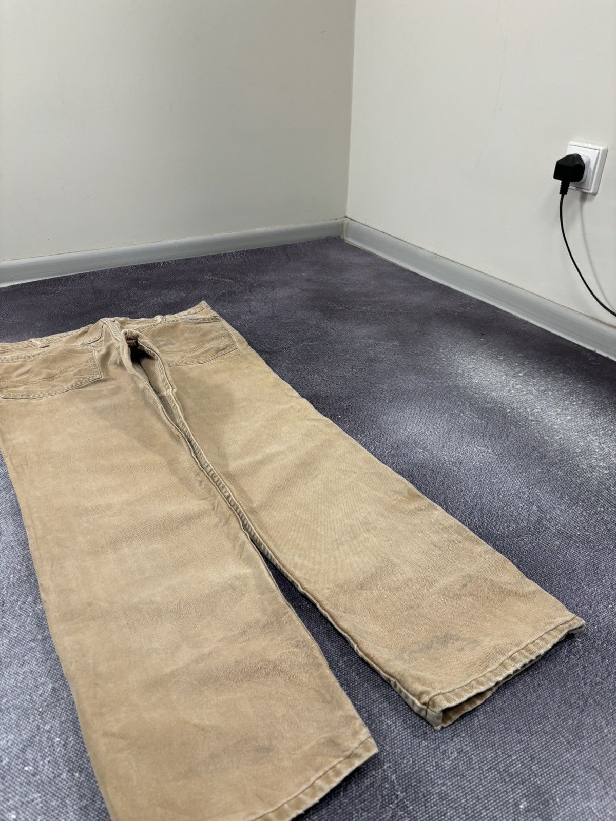 Carhartt Vintage 90s Carhartt USA Made Carpenter Work Baggy Pants Size US 38 / EU 54 - 4 Thumbnail
