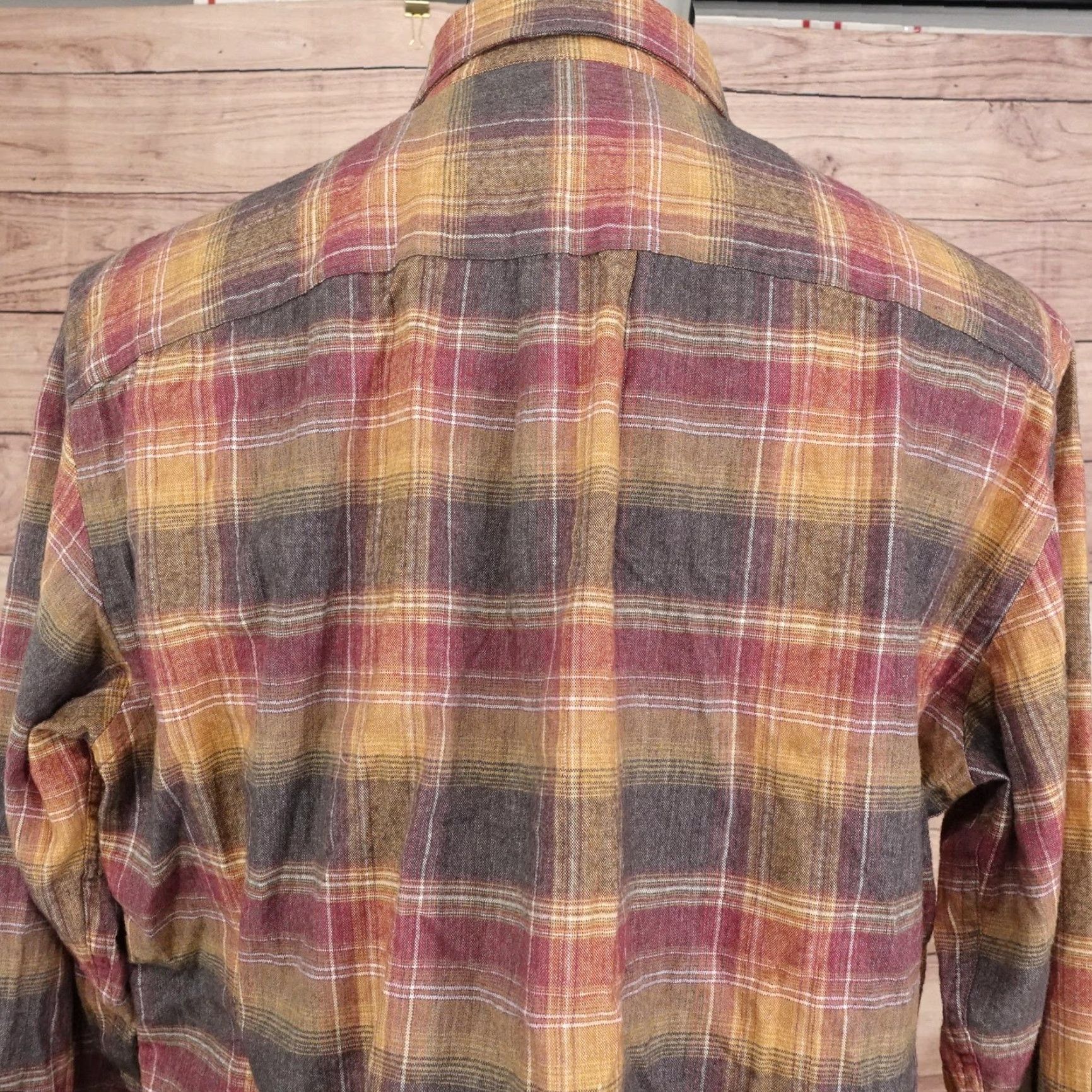 Orvis Orvis Mens Flannel Shirt Large Plaid Long Sleeve Button-Up Wool Cotton Outdoors Workwear Size US L / EU 52-54 / 3 - 5 Thumbnail