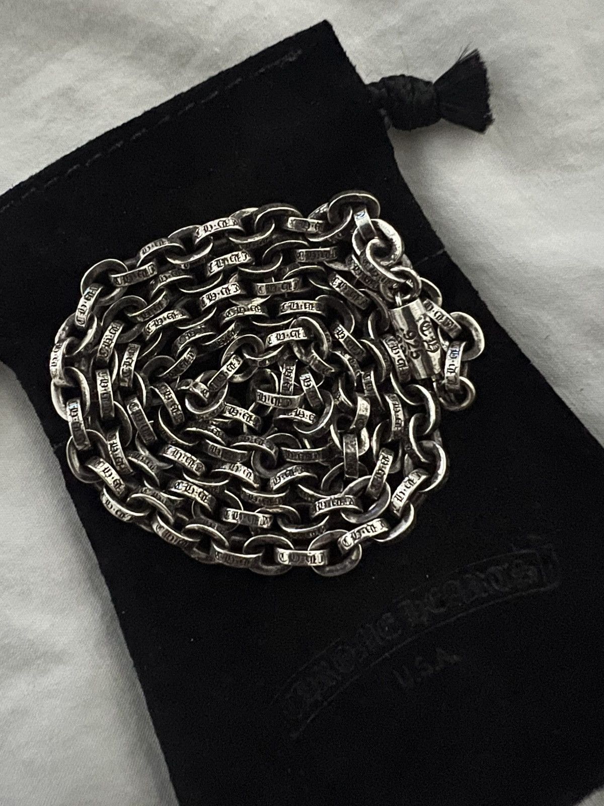 Chrome Hearts Chrome Hearts T-Bar Paper Wallet Chain - 16.5 inch