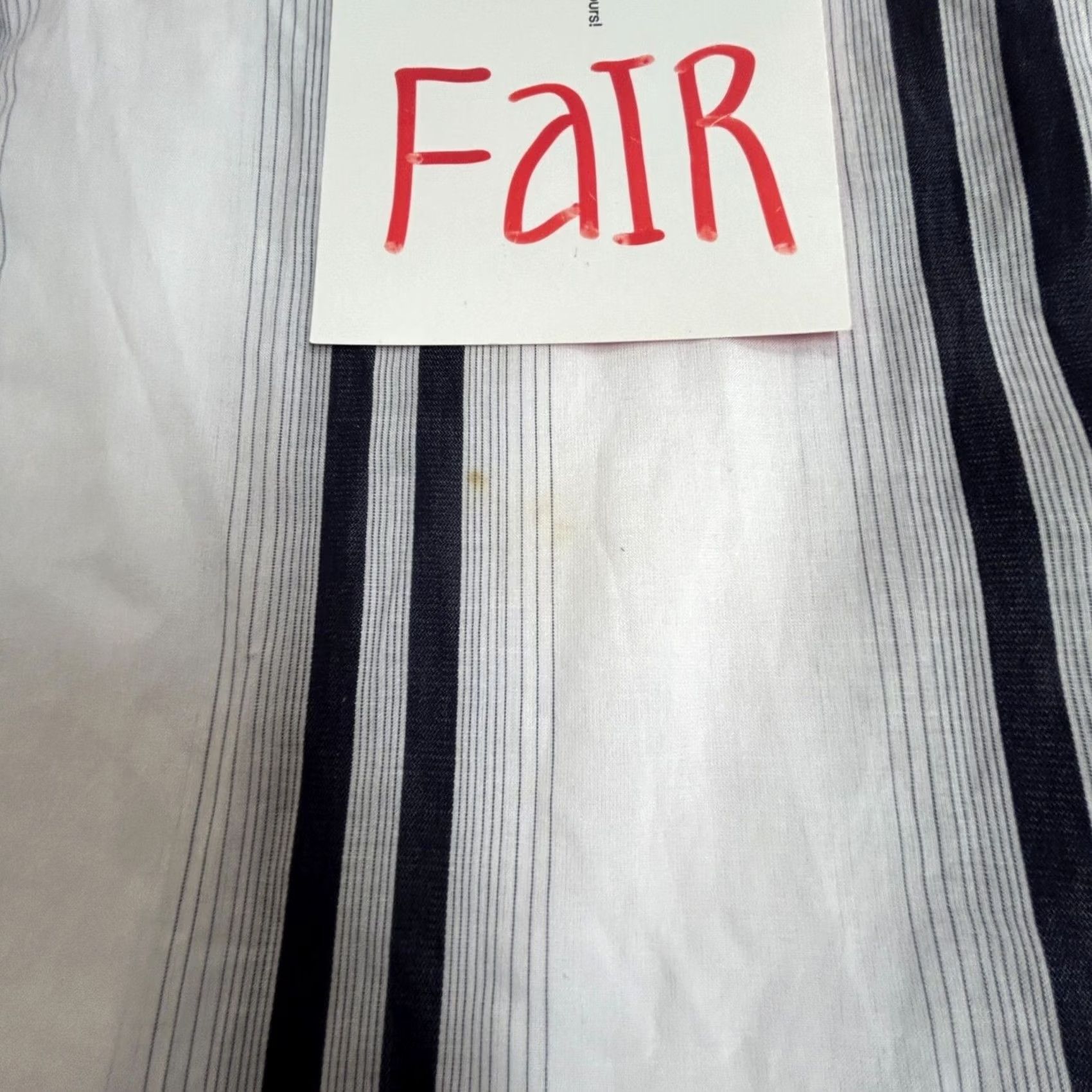 Faconnable Faconnable Womens White & Navy Striped Long Sleeve Button-Up Tunic Shirt Medium Size M / US 6-8 / IT 42-44 - 6 Thumbnail
