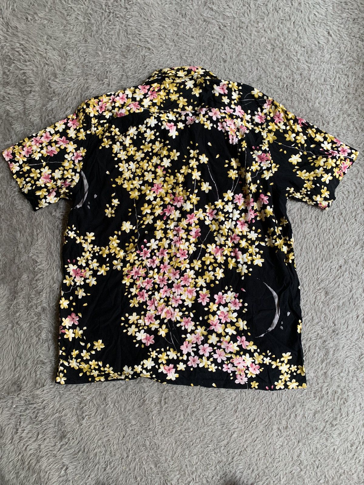 Japanese Brand × Vintage Vintage Iolani Sakura Blossom Aloha Open Collar Shirt Size US XL / EU 56 / 4 - 5 Thumbnail