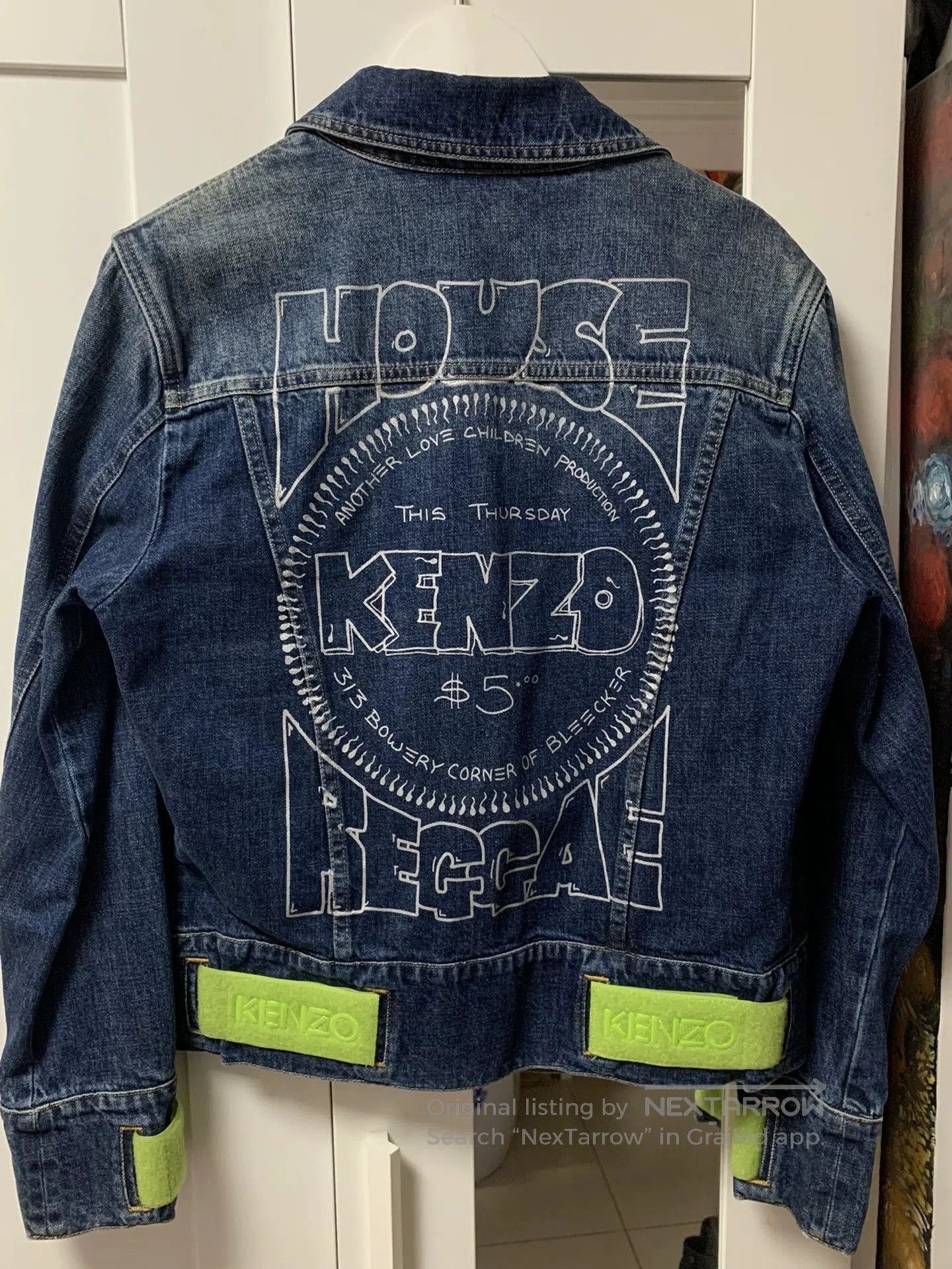 Kenzo Kenzo Fluorescent Velcro Denim Jacket. Size US S / EU 44-46 / 1 - 1 Thumbnail