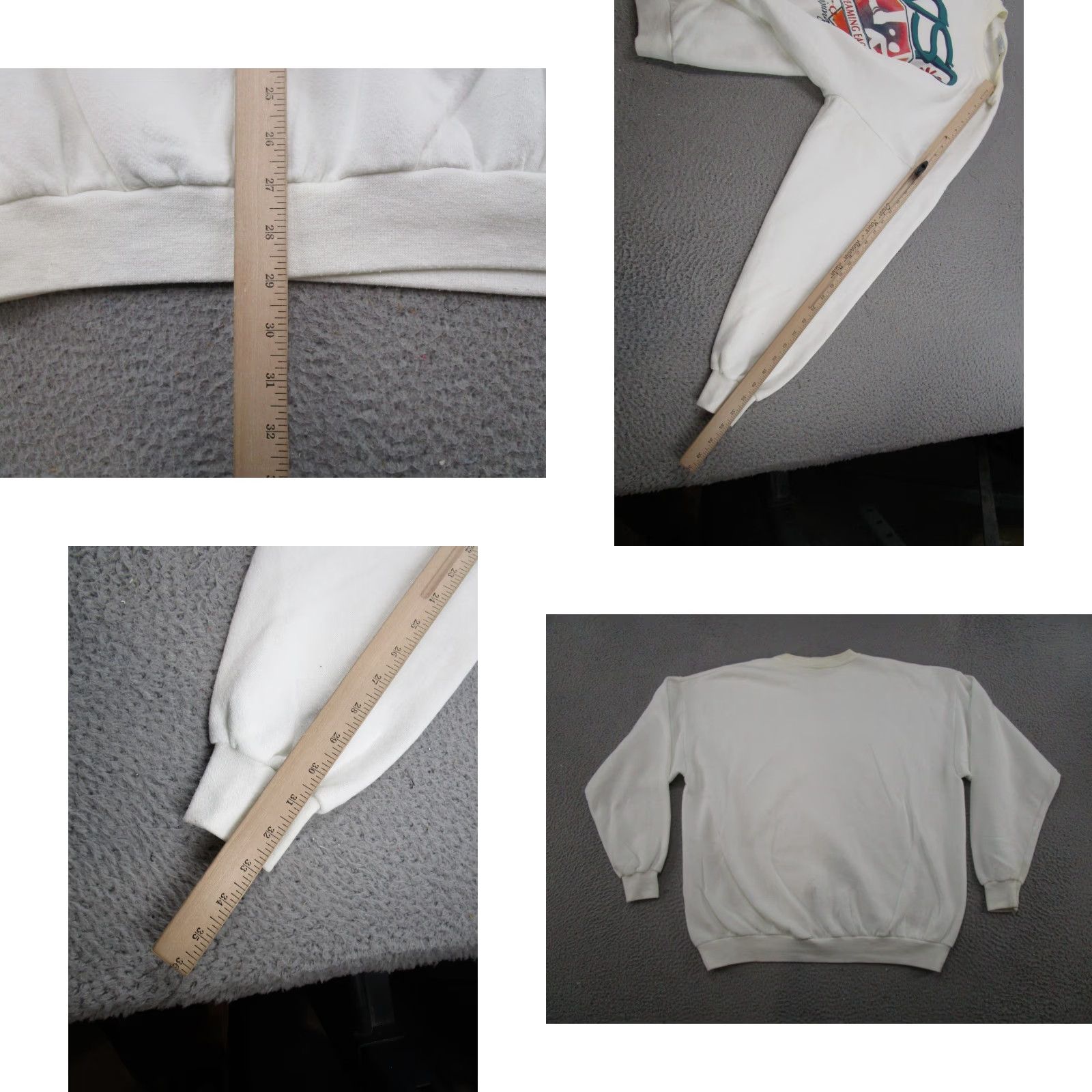 Vintage VTG Wisconsin Special Olympics Pullover Crewneck Sweatshirt 2XL White Cotton Fleece Santee Mens Sweatshirt 90s Sports Hooded Vintage Read Size US XXL / EU 58 / 5 - 8 Thumbnail